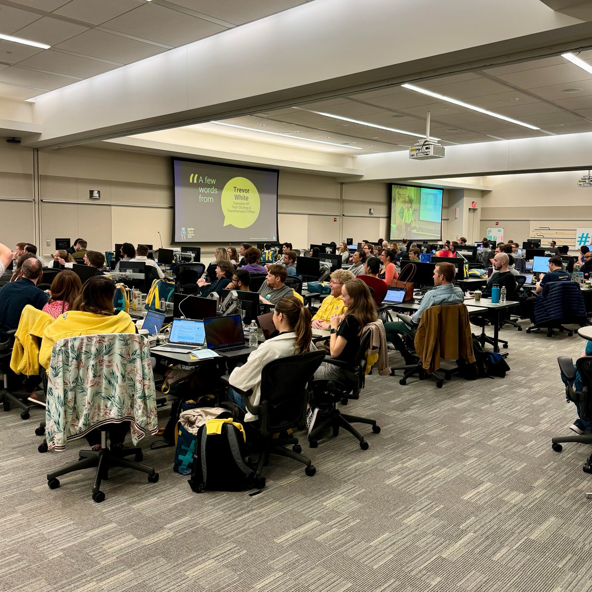 JohnyMurray's tweet image. Just surfed the wave of @WorkAtLiberty&apos;s 2023 #IgniteHackathon 🚀👨‍💻

A 3-day hands-on experience for @Liberty_IT and @LibertyMutual employees of hacking, coding, executing and deploying a business-pitched application.