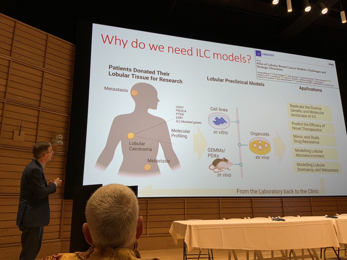 JaniceTNBCmets's tweet photo. @Adrianvlee reinforces how important it is for patients to donate tissue for research. #lobular bc is underrepresented in #cancer cell lines. 

#ILCSymposium
#breastcancer
#research
#bcsm https://t.co/AoAnS06Mlj