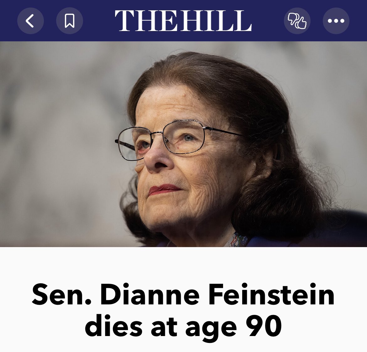 Msajr4's tweet image. She’s going to Hell 
#Feinstein