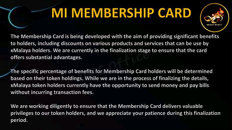 anna_23kake's tweet image. 💎 @MalayaInfinity #xMBC soon will be known nationwide as the first crypto token that can be use on Purchasing, pay bills, book ticket,hotel reservation, etc. 🤩

💎Be one of the Top Holders now and lets all be financially free!

Dyor and Invest.

TG: t.me/+QcHsLrJT1mhhO…