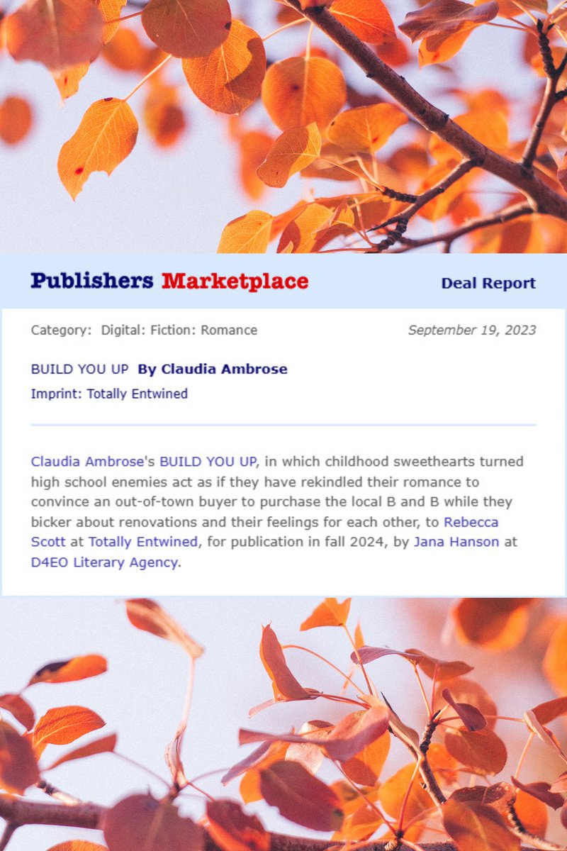claudiaawrites's tweet photo. I have news! ✨ My cozy Halloween romance will be coming to shelves near you in Fall ‘24 from @firstforromance! I’m excited to share this story inspired by the Blue Ridge Mountains of Virginia, Taylor Swift’s Folklore &amp; Star Hollow! There’s 3 more romances planned! 🎃 🎄 🌸 ☀️ https://t.co/Waaw7UpVfd