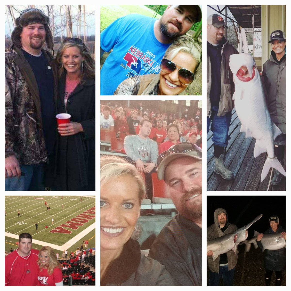 RachelLSears43's tweet photo. From Hunting &amp; Fishing Adventures to Huskers Games to raising 5 Kids, wouldn't want to do this with anyone else! Cheers to 22 Years! https://t.co/bdLXfync7V