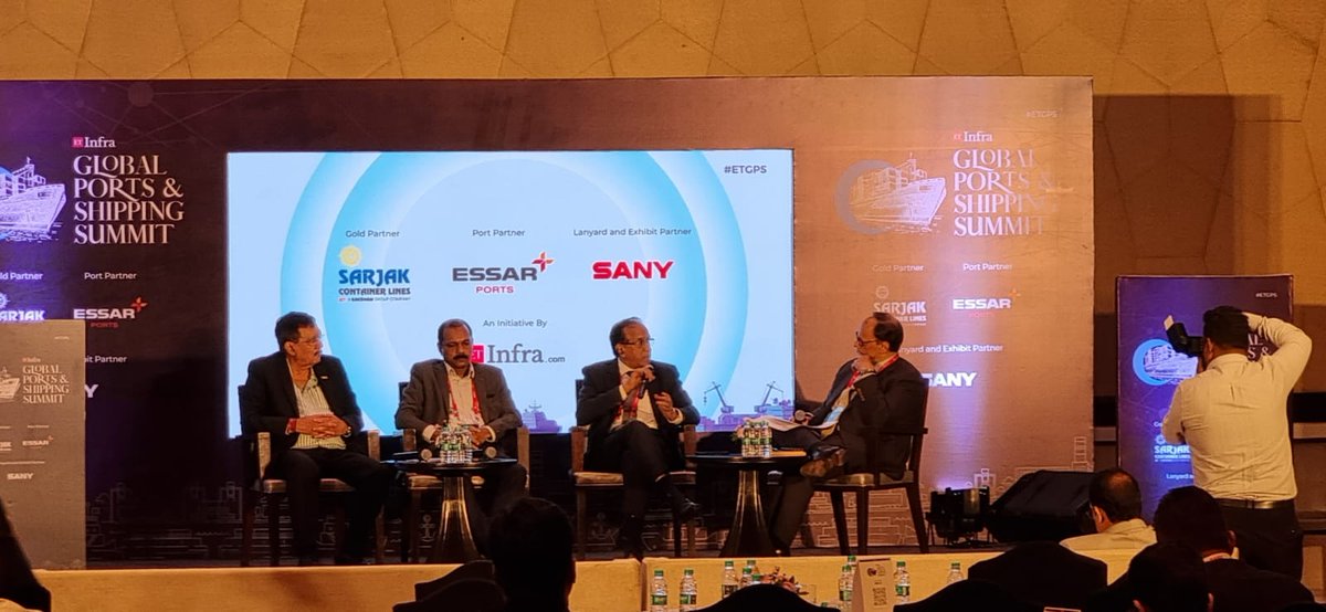 cslcochin's tweet photo. @madsnair66 CMD @cslcochin, shared valuable insights &amp; thoughts on Environment Practices &amp; Green Initiatives in the ET Infra "Global Ports &amp; Shipping Summit" at Mumbai, today.  #Sustainability
#GreenInitatives
#AlternateFuels https://t.co/9xtbSmM9Wl