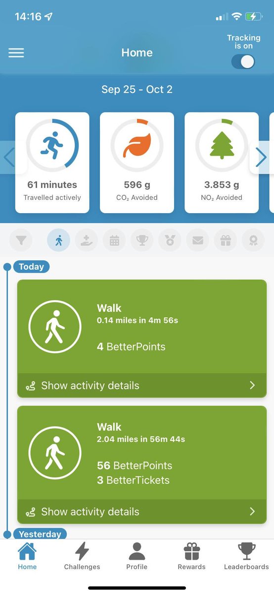 New app called “BetterPoints” that rewards you for literally walking, biking, bussing or tramming around #Sheffield. Points earned are donated to charity as real money or converted to gift vouchers! :)

My code if you sign up:

BZKY-QBGT

<a href="/HelpSheffield/">Help Sheffield</a> #HelpSheffield