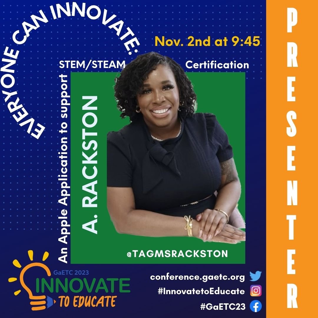 Ms Rackston (@tagmsrackston) on Twitter photo #InnovatetoEducate #GaETC23 <a href="/LiberationATL/">Liberation Academy</a> <a href="/GaETConf/">Georgia Educational Technology Conference</a> <a href="/AppleEDU/">Apple Education</a> <a href="/SamuelParisiEdu/">Samuel V. Parisi</a> #InnovatetoEducate #GaETC23 <a href="/LiberationATL/">Liberation Academy</a> <a href="/GaETConf/">Georgia Educational Technology Conference</a> <a href="/AppleEDU/">Apple Education</a> <a href="/SamuelParisiEdu/">Samuel V. Parisi</a>