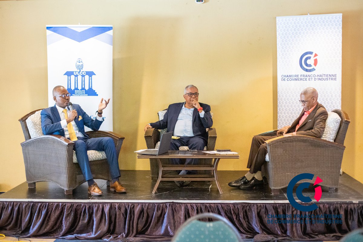 cfhci's tweet photo. 📅 Le 28 septembre 2023, la Chambre Franco-Haitienne de Commerce et d’Industrie en partenariat avec @ULCCHaiti a organisé un déjeuner débat à l’Hotel Karibe.
🎙 Thème: Rôle du secteur privé dans la lutte contre la corruption: Défis et Perspectives. https://t.co/a0H6TD4Xjl