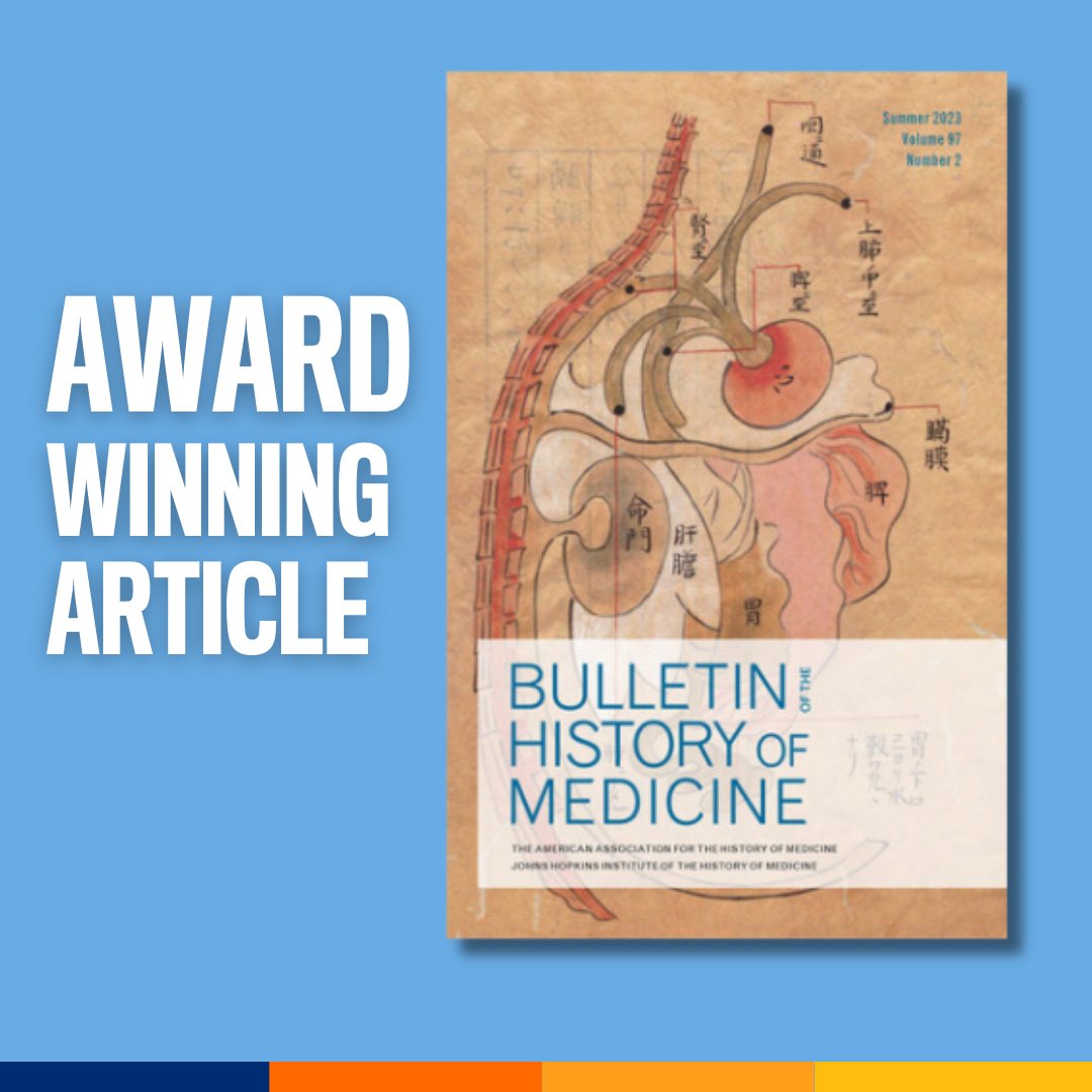 Hopkins Press (@jhupress) on Twitter photo Nana Osei Quarshie’s “Psychiatry on a Shoestring: West Africa & the Global Movements of Deinstitutionalization” in <a href="/BHMjournal/">Bulletin of the History of Medicine</a> is co-winner of the Forum for the History of Human Sciences’ 2023 Article Prize #histmed
Open access thru Oct 13
ow.ly/Mtsu50PQivj Nana Osei Quarshie’s “Psychiatry on a Shoestring: West Africa & the Global Movements of Deinstitutionalization” in <a href="/BHMjournal/">Bulletin of the History of Medicine</a> is co-winner of the Forum for the History of Human Sciences’ 2023 Article Prize #histmed
Open access thru Oct 13
ow.ly/Mtsu50PQivj
