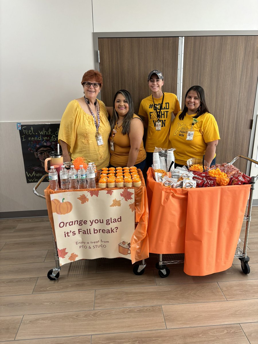 One of the BIGGEST reasons we LOVE to support &amp; encourage our staff is because we appreciate your daily dedication and hard work <a href="/HumbleISD_LLE/">Lakeland Elementary</a> Orange 🍊 YOU GLAD IT’S FALL BRAKE <a href="/HumbleISD/">Humble ISD</a>