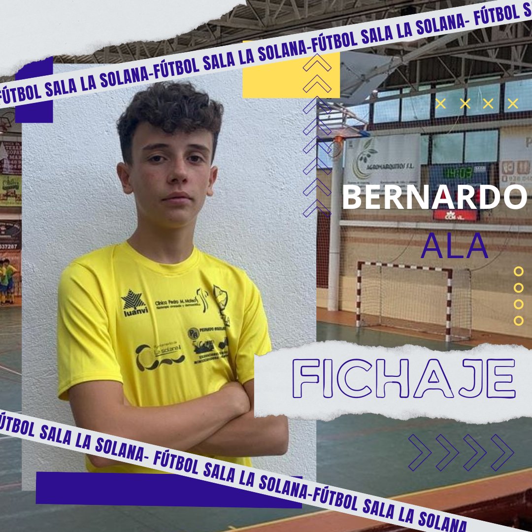 CDFSLaSolana's tweet photo. FICHAJE | Bernardo 

🟡🔵 Otro de nuestros jóvenes talentos se suma a nuestro equipo juvenil para aportar dinamismo, energía y una zurda envidiable para optar a todo esta temporada.
 
#vamosamarrillos💛💙 https://t.co/eVnPS61XOL