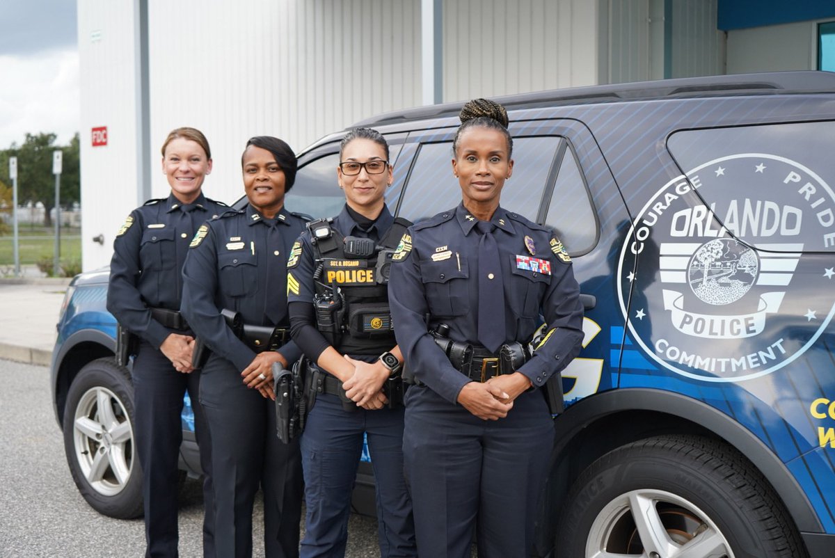 At the Orlando Police Department, we are proud to spotlight the remarkable women who lead the way in our police force. From Sergeant and all the way up to Deputy Chief, 19% of our agency's leadership team consist of women compared to the national average of 3%.