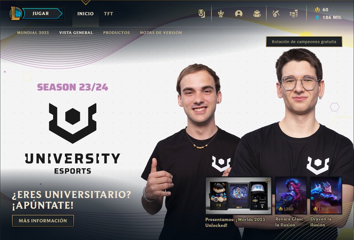 Hoy es un buen día, salgo en la tele de <a href="/lol_es/">League of Legends ES</a> 🥰

Y recordad, para jugar la final en @Gamergy:
- Matrícula mín 12 ECTS
- Podéis hacer equipo con gente de unis diferentes
- El primer torneo de lol es la semana que viene