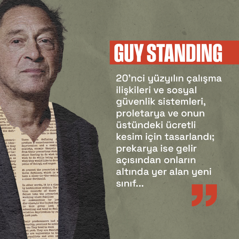 Kompleksorg's tweet photo. İngiliz ekonomist #GuyStanding ile yeni dünya düzeninde prekaryanın neyi temsil ettiği üzerine konuştuk. Söyleşiyi okumak için 👇🏽 #Prekarya #Yeniişçi