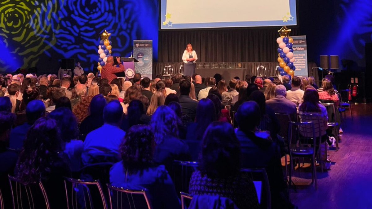 NSSO_ie's tweet photo. Our own Bernie Kelly kicking off proceedings at the NSSO Employee Excellence Awards 2023 π
Winners will be recognised in Individual, Team and Project categories voted for by their peers.
#SharedServicesIRL https://t.co/9eEnH8CyJT