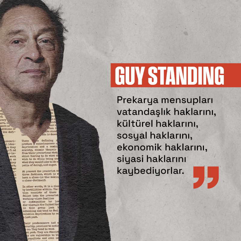 Kompleksorg's tweet photo. İngiliz ekonomist #GuyStanding ile yeni dünya düzeninde prekaryanın neyi temsil ettiği üzerine konuştuk. Söyleşiyi okumak için 👇🏽 #Prekarya #Yeniişçi