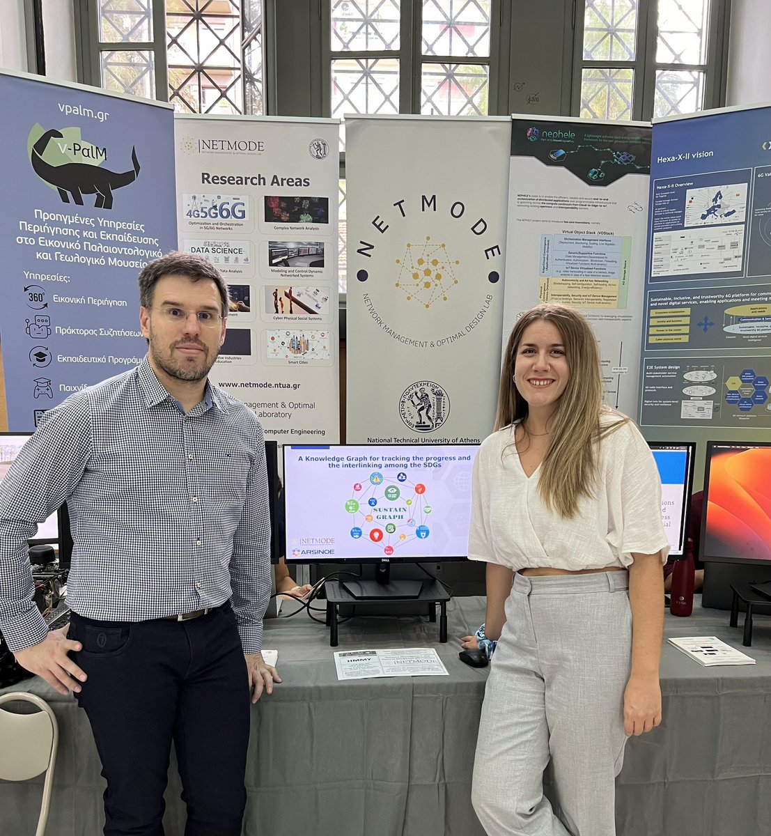 Today is the day!
The SustainGraph, a knowledge graph related to the Sustainable Development Goals (SDGs), is being featured at the NTUA Researcher's Day today.
<a href="/ARSINOE_EU/">ARSINOE_EU</a> <a href="/tzafeir/">Tasos Zafeiropoulos</a> <a href="/andronaxm/">Christina-Maria Androna</a> <a href="/ElTheKits/">Eleni Fotopoulou</a>