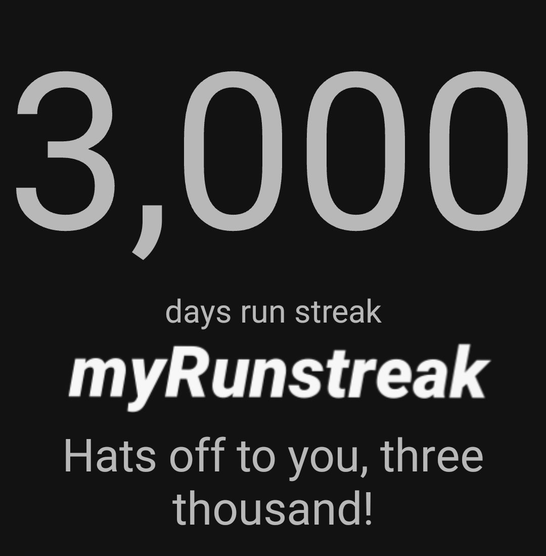 Hit another milestone today #garmin #garminfitness #runstreak #rwrunstreak #runner #run #running #runners #beatyesterday @garmin #smashrun #myrunstreak