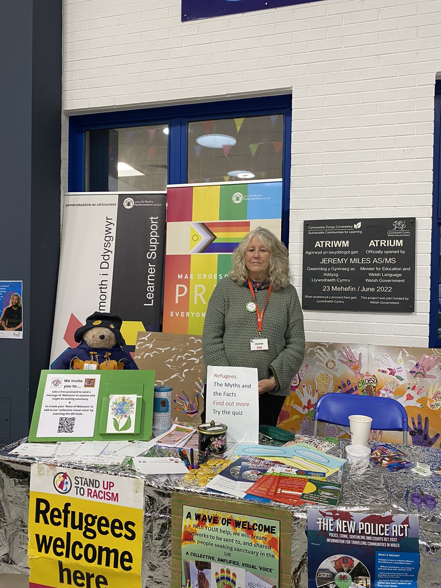 PembsCollege's tweet image. The theme for National Inclusion Week 2023 is Take Action Make Impact.
 
To support this, we had an array of stalls in the Atrium this week to encourage staff and learners to make a pledge to be more inclusive.
 
@PridePembs 
@AntiRacismDay
@Art_is_anAvenue 

#InclusionWeek