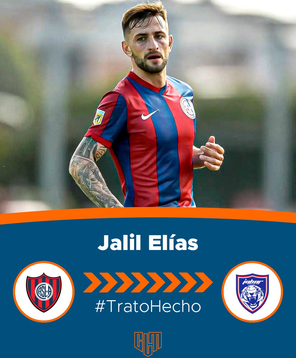 CLMerlo's tweet photo. 🚨[EXCLUSIVO] Jalil Elías se marcha de #SanLorenzo en condición de libre y a partir de enero jugará en #Malasia. 
*️⃣El mediocampista ya firmó con el Johor Dahur un contrato a largo plazo. https://t.co/aA92UHuwRF