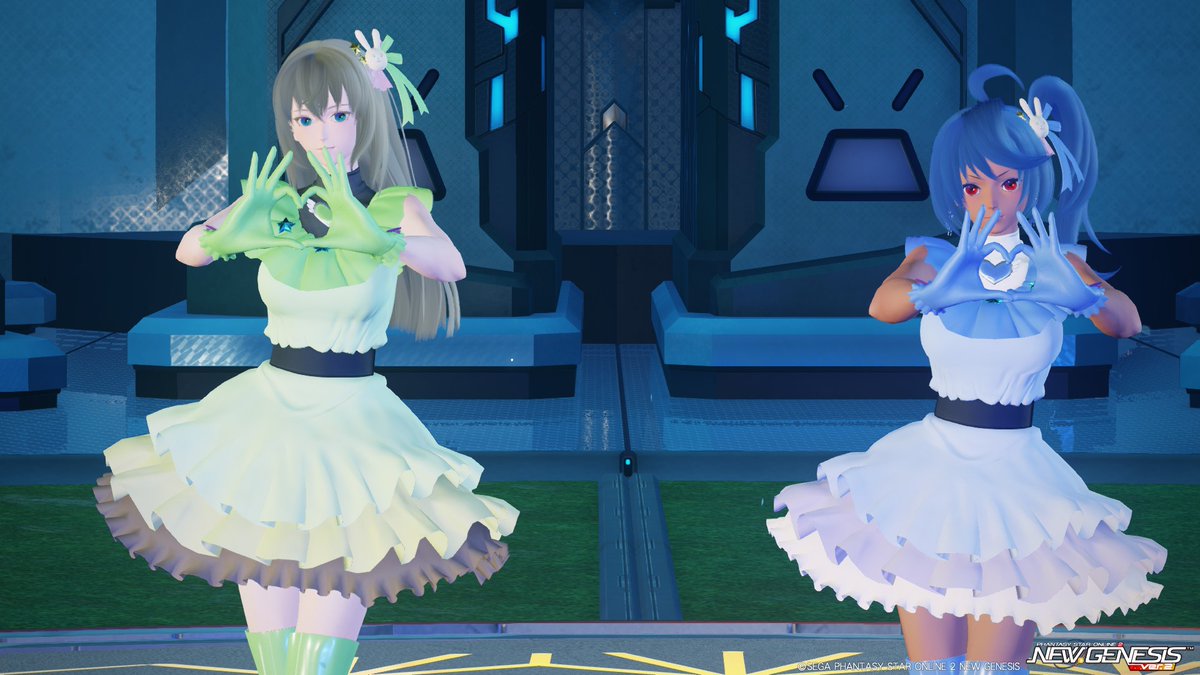 Grass_Leo_Cat's tweet photo. アイナ&マノン 推しの子コラボ④
別の推しの子コラボのロビアクで、ダンスパート突入!
SSの選別が難しくなってきたので、とりあえずアップするw
#PSO2
#NGS
#PSO2NGS
#PSO2NGS_SS
#NGS_NPC
#Aina
#Manon https://t.co/adUFb1AI1X