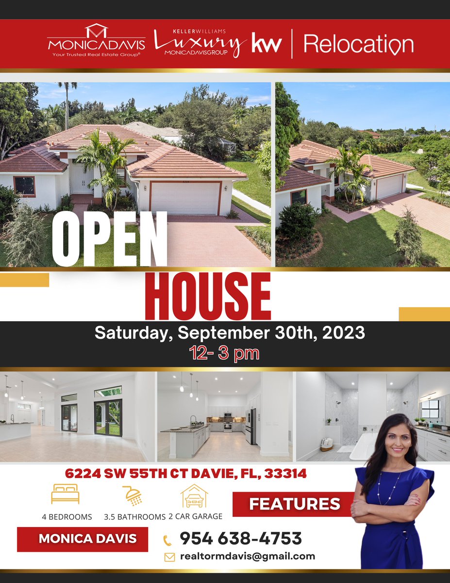 ✨We have an amazing OPEN HOUSE✨ 

¿Are you a #Buyer who's looking for a property  with specific features?
We may have the right one for you.✒
.
Tomorrow, Saturday, 30th,2023 
📍6224 SW 55TH CT DAVIE, FL, 33314
🕛12 to 3 pm
#forsale #home #homegoals  #newhome #condosforsale