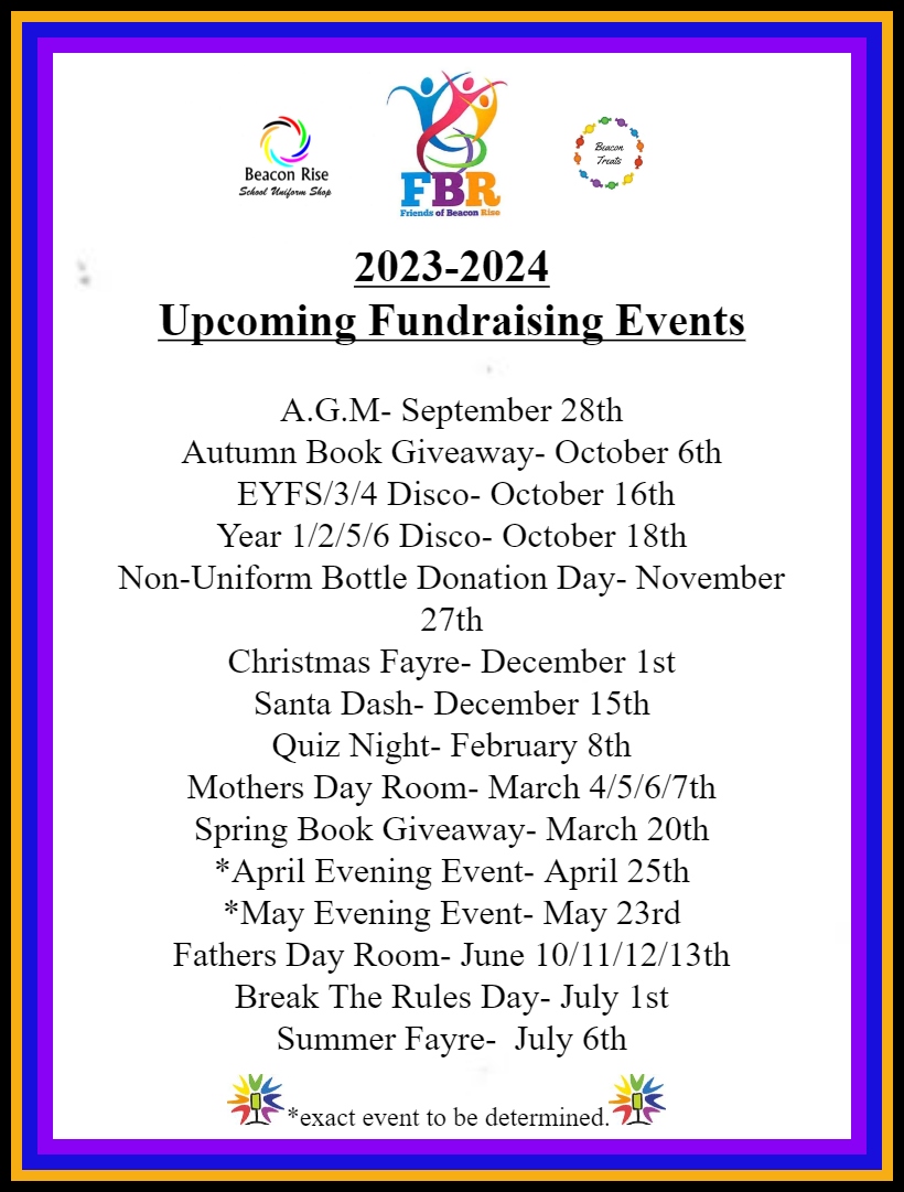 of_fbr's tweet photo. We have an exciting year of events ahead of us, but we're also hoping to add some new events to our calendar... this is where you come in! We'd love to hear your fundraiser suggestions, and will discuss all ideas with the school for future use. https://t.co/lXhm1O5G7I