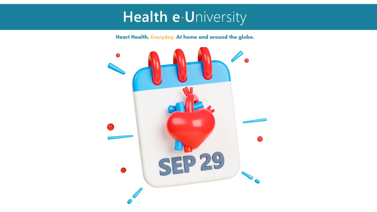 This #WorldHeartDay, discover free evidence-based/reliable educational resources, so your patients can learn about what happened to them and start taking control and managing their health. Health e-University Youtube channel: 270+ videos, +1 million views: youtube.com/channel/UC-of9…