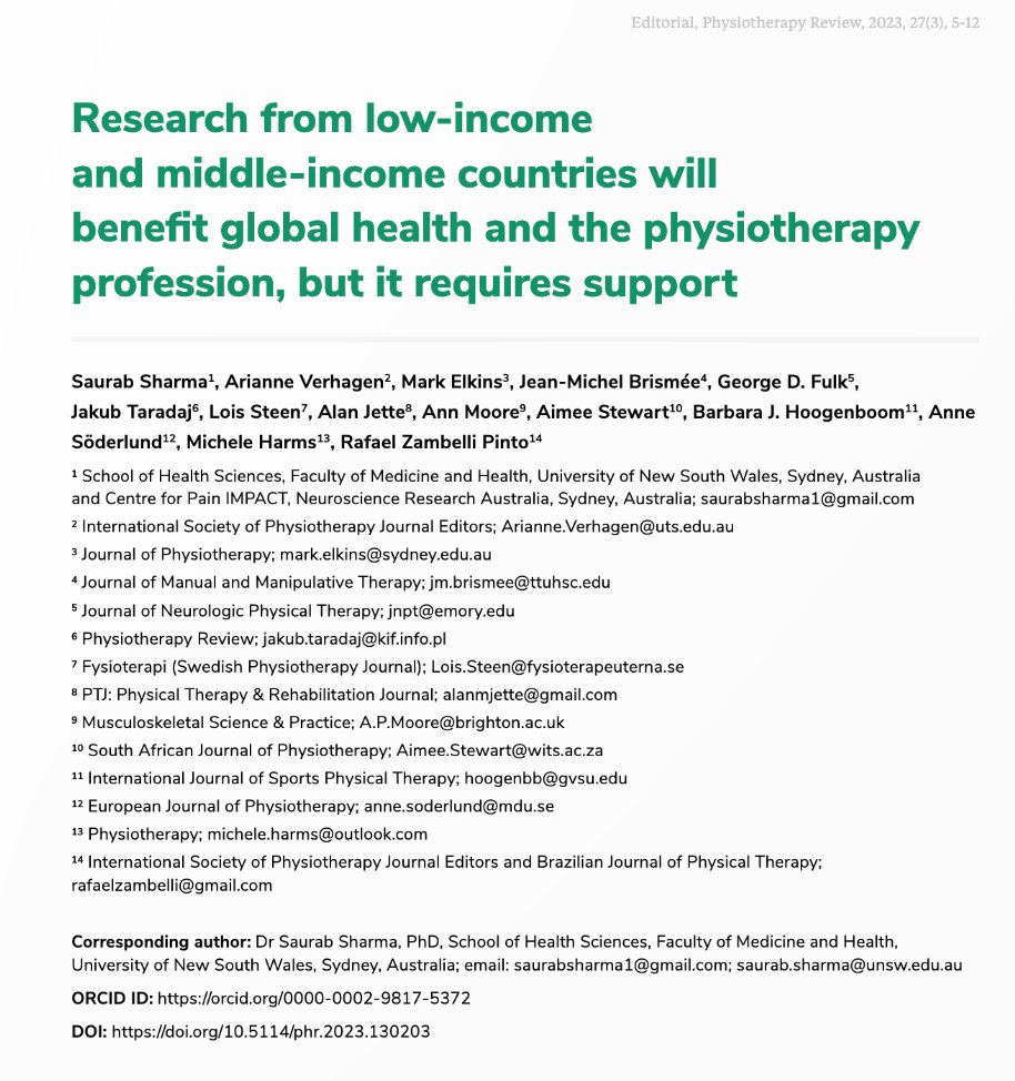 PhysioPoland's tweet photo. Finally, it's here! 👏 Physiotherapy Review new issue! It's a special one because it contains an international editorial co-authored by editors including @PhysioJournal @JPhysiother @fysioterapi @PTJournal @jmmtonline @SAJPhysio @BrazJPhysTher  

Check 👉 https://t.co/usybOIImNB https://t.co/bRBlHwZz8w