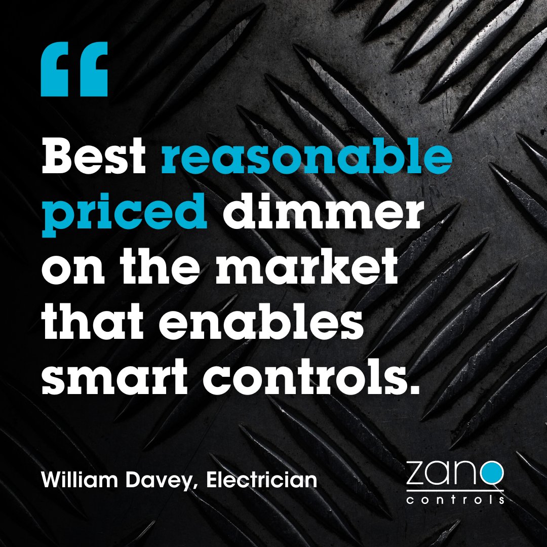 ZanoControls's tweet photo. Smart controls β
Best dimmer β
Reasonably priced β
Well, we won't argue with that...
Thanks for the brilliant review, William π
#electrician #electrical #dimmerswitch #leddimmer https://t.co/7ZEMA7qi18