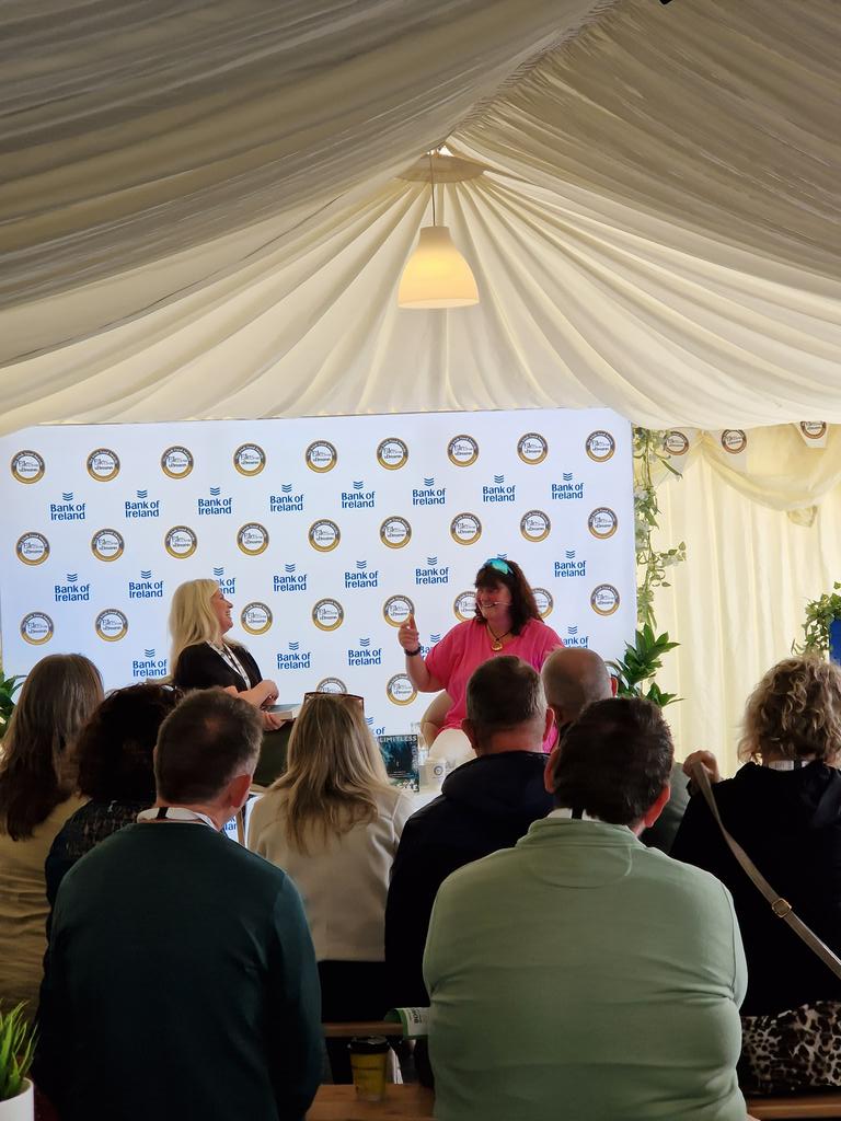 Bibliocook's tweet photo. The brilliant Nuala Moore, record breaking Irish open water swimmer and adventurer, taking about - amongst many other things - how failure is part of the learning curve.
#blasbackyard
@BlasNahEireann
#blas2023 https://t.co/kvRx1h08Ro