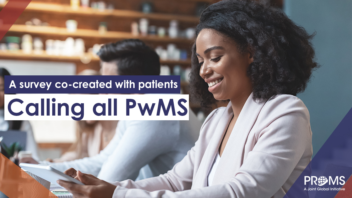 🗣️ Calling all PwMS! 🌈 We recently launched the #PROMSSurvey, designed by patients for patients. Share your unique perspectives and experiences to help us better understand the challenges faced by people with Multiple Sclerosis. Together, we can shape a brighter future! 🌟