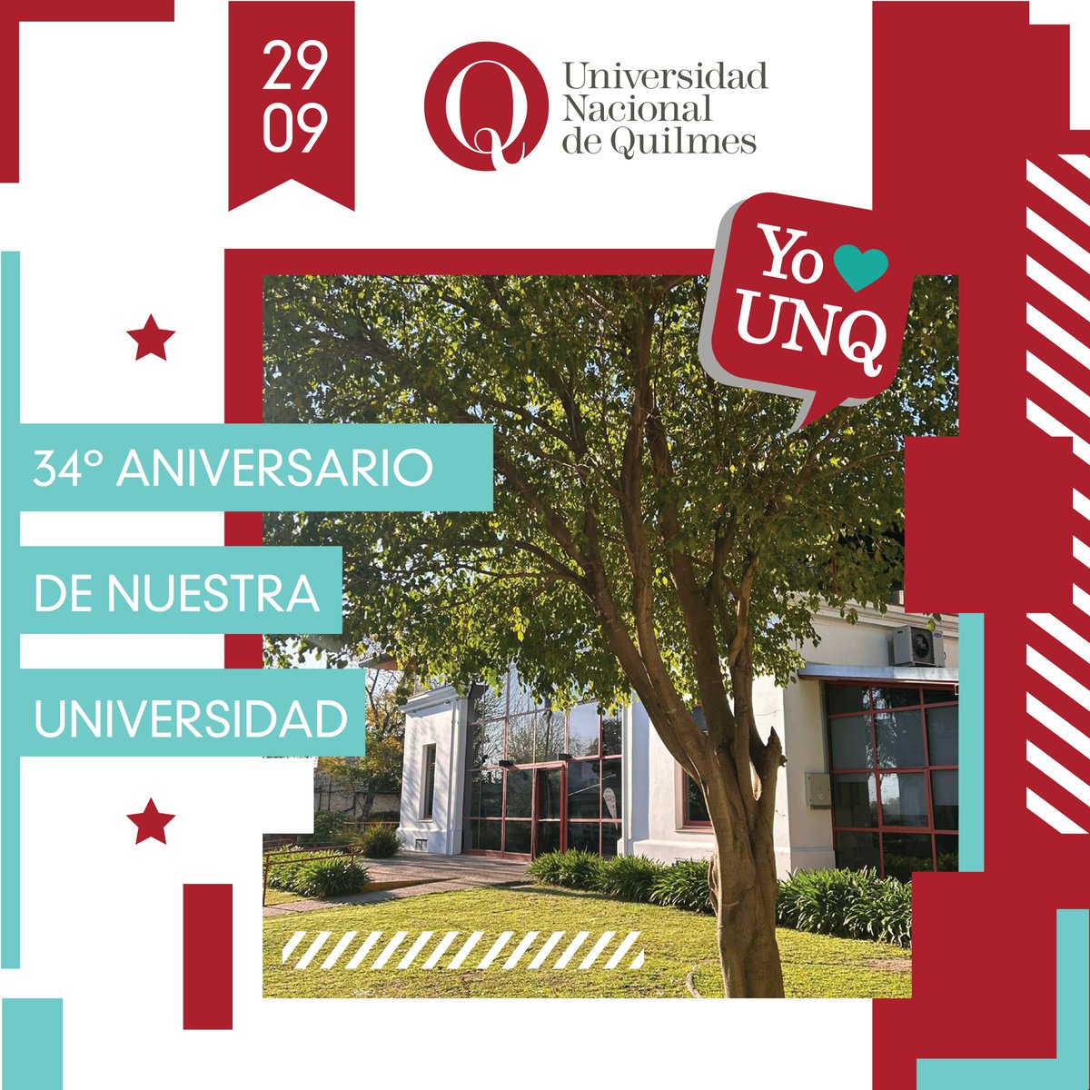 🗓 29 de septiembre

🥳 ¡La Universidad está de cumple!  ¡Ya son 34 años!

🤩 ¡Otro aniversario más para celebrar con toda nuestra comunidad universitaria!

¡Si tenés alguna anécdota o recuerdo en estos pasillos podés escribirlo en comentarios! 🎂🎊🎉