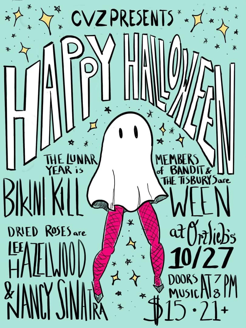 tisburys + <a href="/BanditGrindcore/">Bandit</a> = <a href="/Dukemaroon/">Duke Maroon</a> covering ween on halloWEEN at <a href="/OrtliebsPhilly/">Ortlieb's</a> ! with our pals <a href="/LunarYearBand/">The Lunar Year</a> &amp; dried roses presented by <a href="/cherryveenzine/">cherryveenzine</a>. which ween songs do ya wanna hear