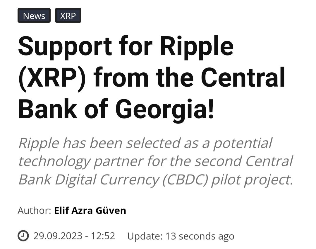 🚨 Another #CentralBank teaming up with #Ripple to pave the way for #XRP adoption

Despite all the price suppression, the inevitable conclusion is that #XRP is on its way to becoming the true global store of value 🌐