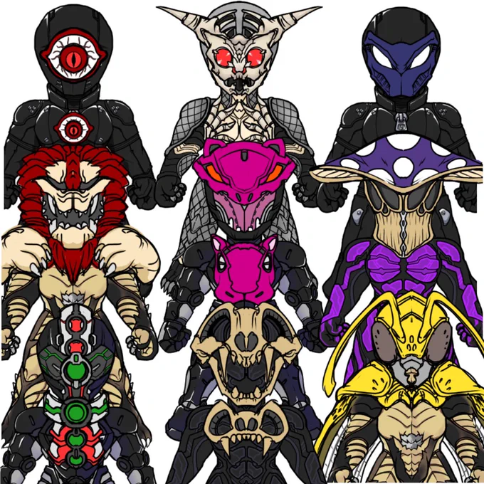 #バイオニクスアニマ怪人っぽいパーツの思案中 