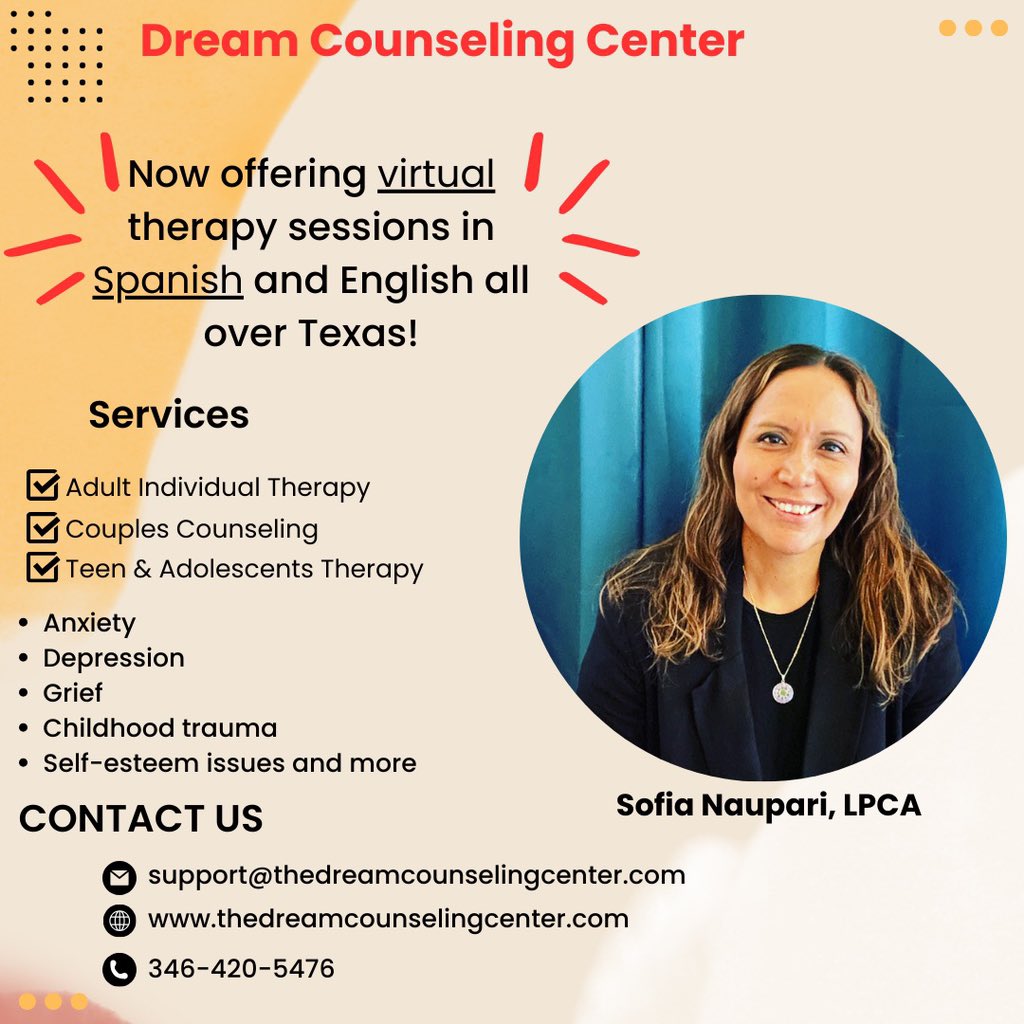 Our newest associate is able to assist clients in English &amp; Spanish! Estamos listos para ayudarle a comenzar a vivir una vida más feliz.