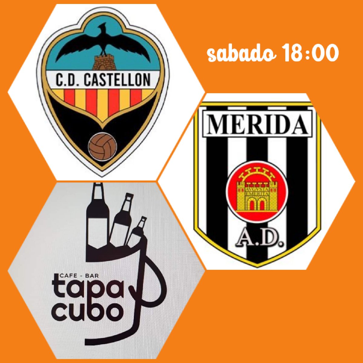 Mañana sabado pondremos #Castellon_merida Venga @Merida_AD a treros los puntos SI SE PUEDE💪💪💪💪 Sabado a las 18:00 @DBaresyTapas @baresenmerida @comerenmerida @fut_bar