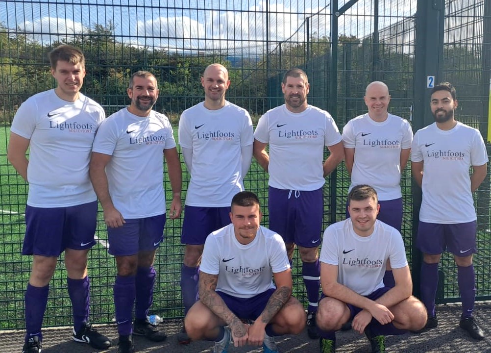 Good luck to Lightfoots United who are playing in the <a href="/ghmcomms/">GHM Communications</a> Charity Football Tournament today in aid of <a href="/HelenAndDouglas/">Helen & Douglas House</a>.  
They won their first game 2 - 0 so it's nice to see their footballing skills are as good as their legal skills! 👏⚽️