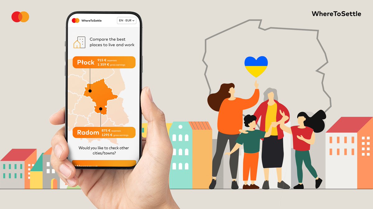 We can use data to help people.

We created “Where to Settle,” a program with Morizon.pl that brings together jobs listings, housing information and cost-of-living data to help Ukrainians displaced by the war rebuild their lives in Poland.

It’s an honor for our