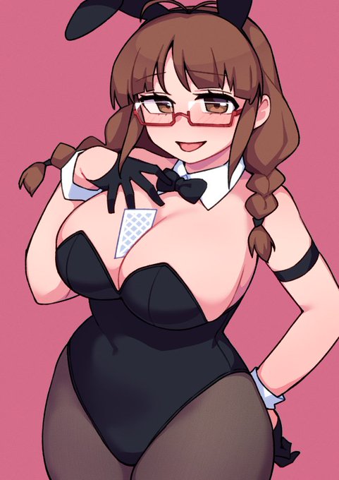 Pixivリクエストで描いたバニー律子。バニーガールの破壊力... 