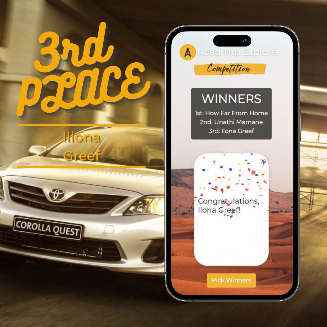 Congratulations to our @drivesouthafrica Road Trip Explorer Competition Winners! 🎉 1st: @howfarfromhome - 4x4 Rental 2nd: @unathimamane01 - Camper Rental 3rd: @ia_ggg01 - Mid-size Sedan Rental Thank you to everyone who made this competition possible! T's & C's Apply!