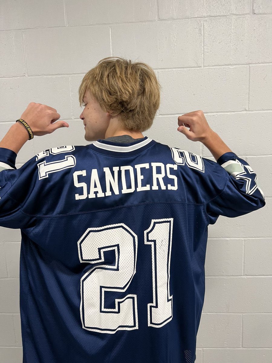 GriffFootball's tweet photo. Homecoming theme Jersey Day. Let’s Go. Even Coach Prime in the mix today @DeionSanders https://t.co/Cj7depIhff