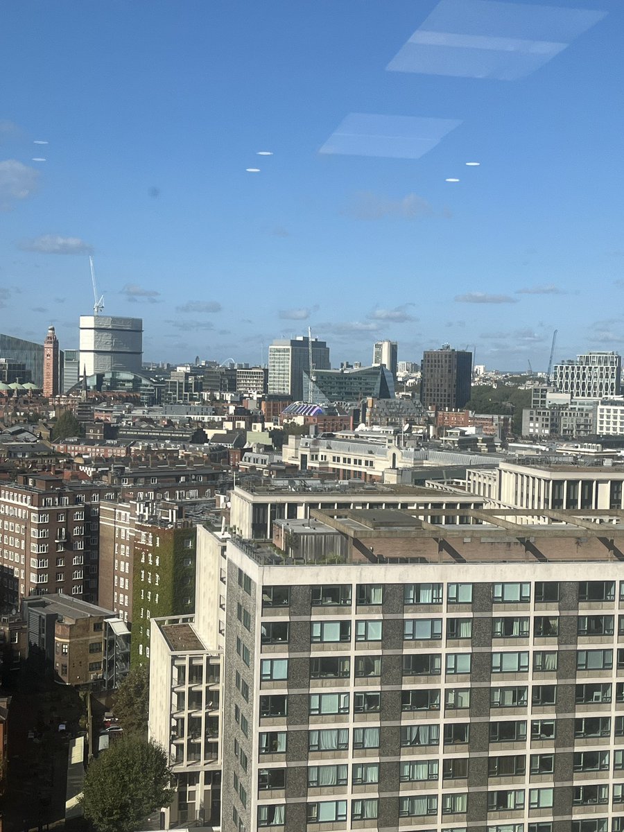 View from the training room at Millbank Tower for NAHT training on growth and diversity!