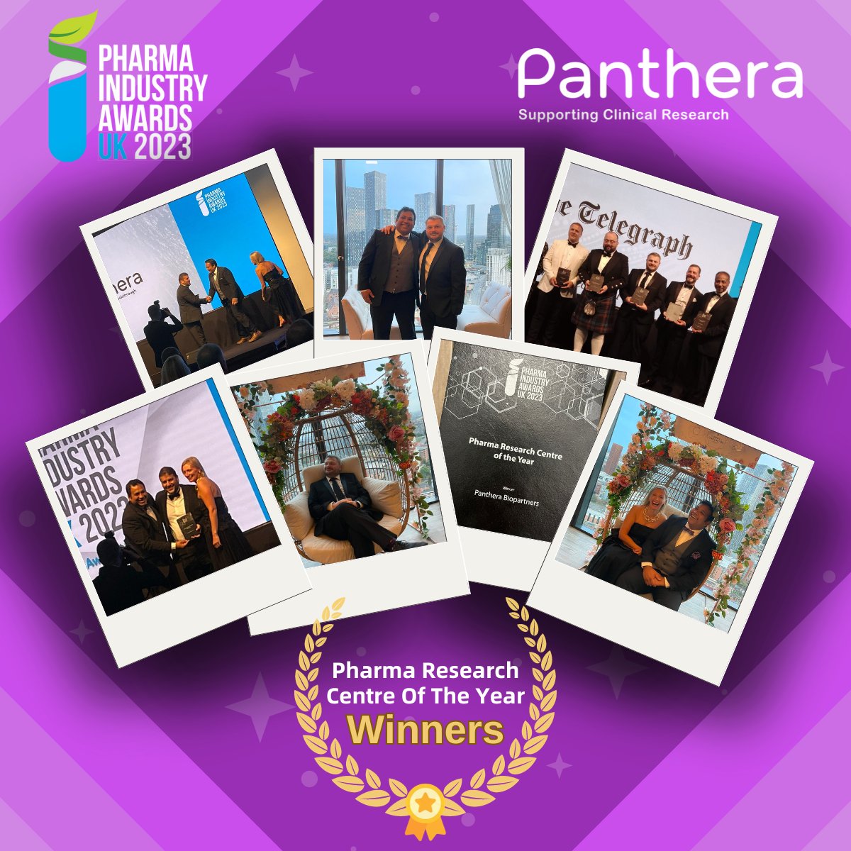 We are thrilled to announce that Panthera Clinical Research has been honored with the 'Pharma Research Centre of the Year' award at the <a href="/PharmaAwardsUK/">Pharma Industry Awards UK</a> ! 

Thank you to our amazing staff, partners, and the participants in trials across the UK.