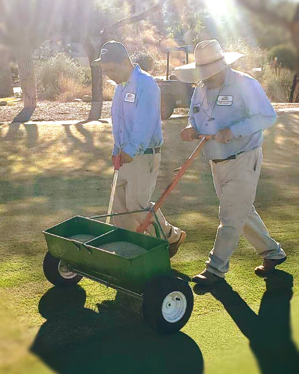 Overseed is underway! Shoutout to our Agronomey Crew for their hard work and dedication to the process. ⛳
#overseed #AZgolf #bestcrewinthebiz