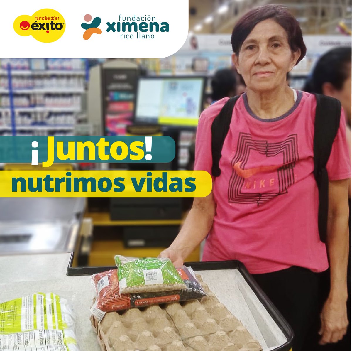 FXimenaRico's tweet photo. Con el apoyo de @Fundacion_Exito y #conlasgoticasnutrimosvidas es posible garantizar la seguridad alimentaria de nuestros niños en sus primeras etapas de vida. 
150 familias son beneficiadas con la entrega del complemento alimentario. ¡Juntos nutrimos vidas!🙌🏼❤️ https://t.co/wOlMiBDgZm