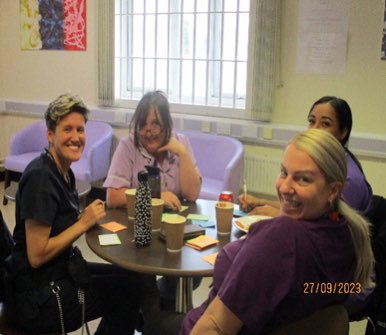traciewilson65's tweet image. Our 2nd PNA Cafe this week at HMP YOI Brinsford. Everyone enjoyed the session and we spent some time discussing the role of the PNA and developing a team ‘Strength Bubble’ #PNA #teambrinsford #restorativeclinicalsupervision #innovation 

@Moormich