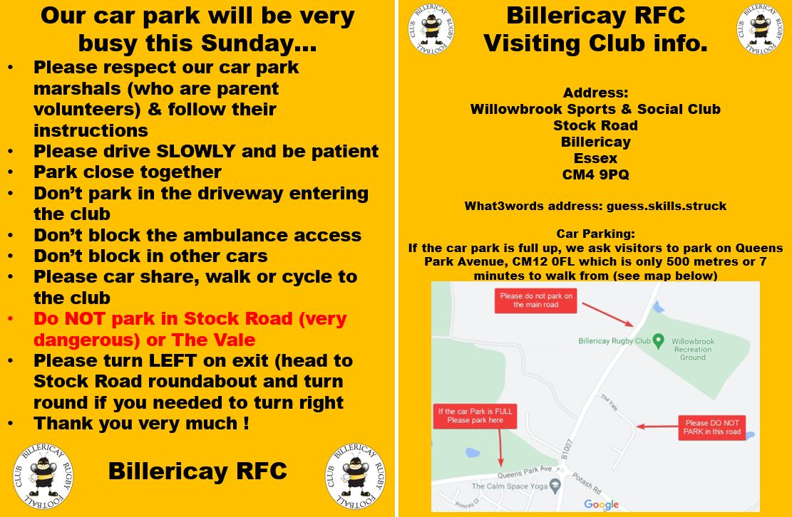 BILLERICAY BEES SCHEDULE 30 SEP / 1 OCT
A VERY BUSY DAY AT THE CLUB ON SUNDAY! PLEASE SEE THE INFORMATION BELOW...