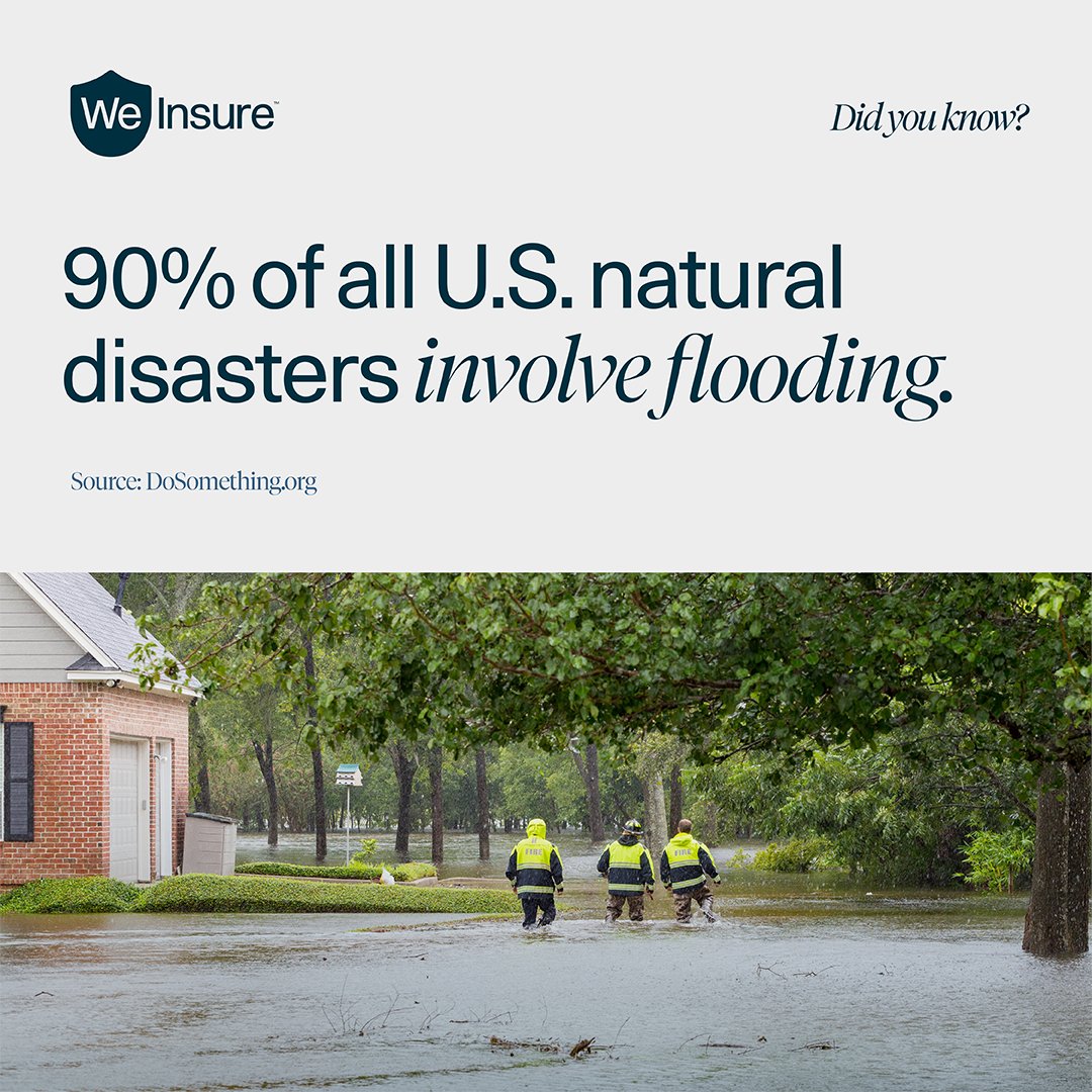No matter where you are, if it can rain, it can flood. Don't wait for uncertainty to strike. Ensure your peace of mind by getting flood insurance today at hubs.ly/Q023rttJ0. #FloodInsurance #StayPrepared #FloodFactFriday