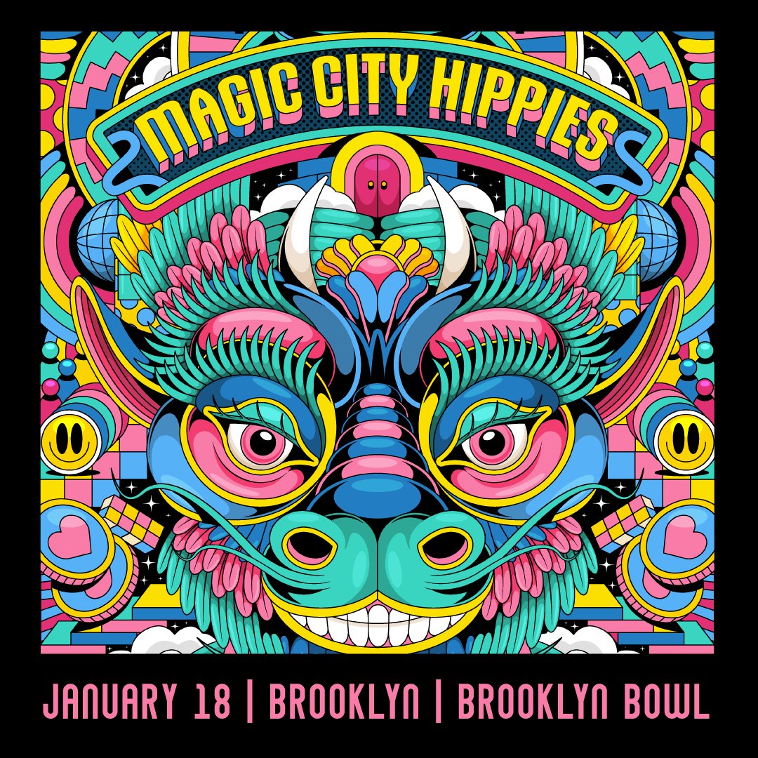 ON SALE NOW! Tap into your psychedelic soul with Magic City Hippies at Brooklyn Bowl on THU, JAN 18! 🌀 🎟️ Tickets available at brooklynbowl.com