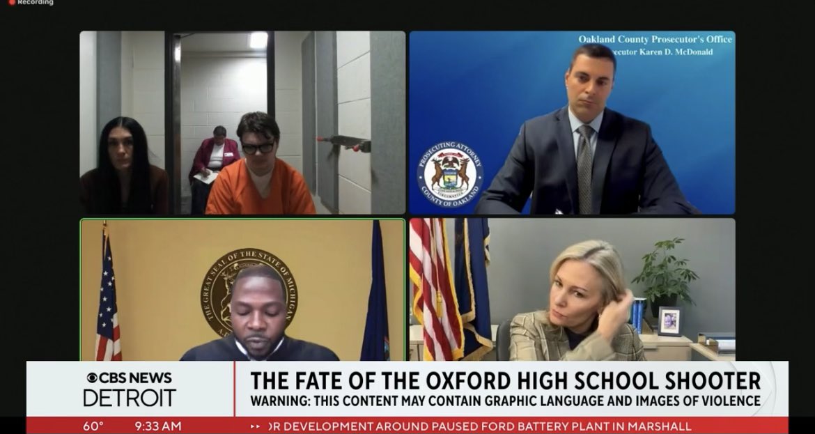 Oakland Co. Judge Kwame Rowe rules Oxford Shooter CAN be sentenced to life without possibility of parole - in conclusion of Miller hearing. <a href="/CBSDetroit/">CBS Detroit</a>